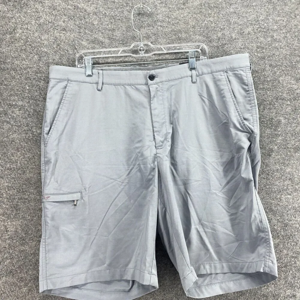Greg Norman Cargo Shorts Men 40 Gray Mid Rise Flat Front Pockets Regular Fit